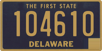 DE license plate 104610