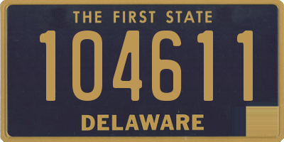 DE license plate 104611