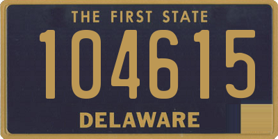 DE license plate 104615