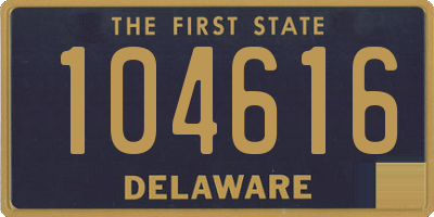 DE license plate 104616