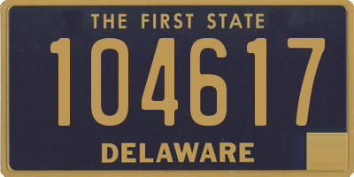 DE license plate 104617