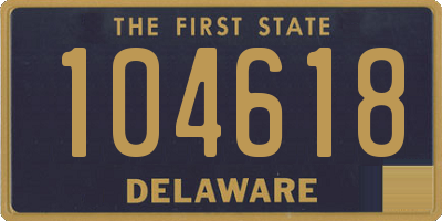 DE license plate 104618