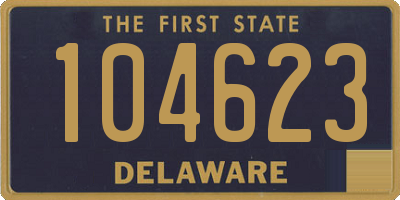 DE license plate 104623