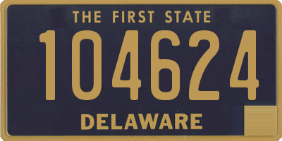 DE license plate 104624