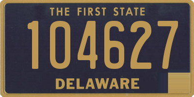 DE license plate 104627