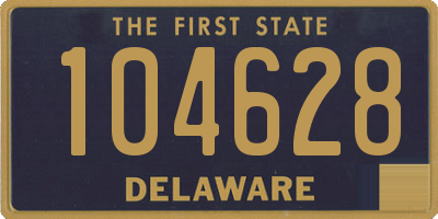 DE license plate 104628