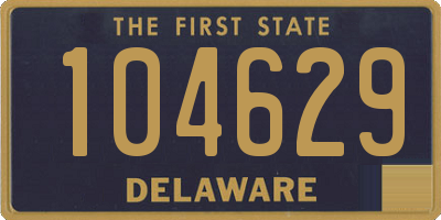 DE license plate 104629