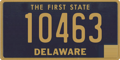 DE license plate 10463