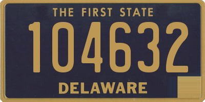 DE license plate 104632