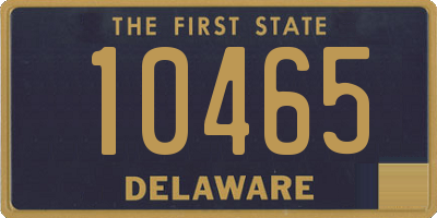 DE license plate 10465