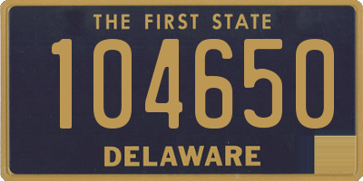 DE license plate 104650