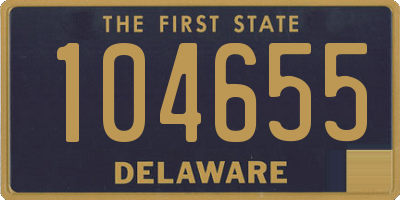 DE license plate 104655