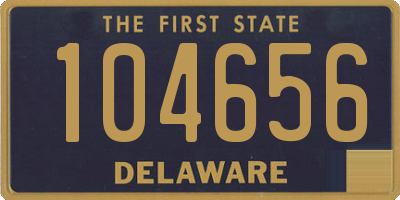 DE license plate 104656