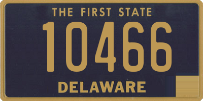 DE license plate 10466