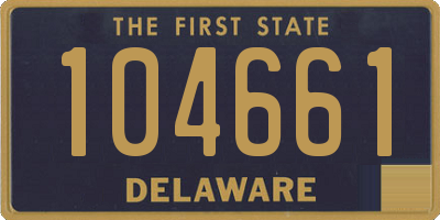 DE license plate 104661