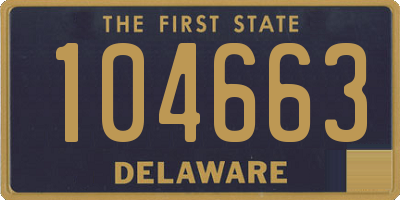 DE license plate 104663