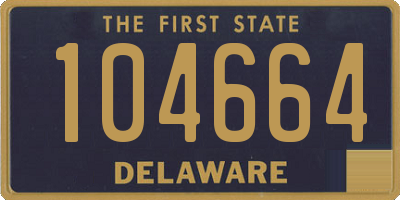 DE license plate 104664
