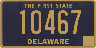 DE license plate 10467