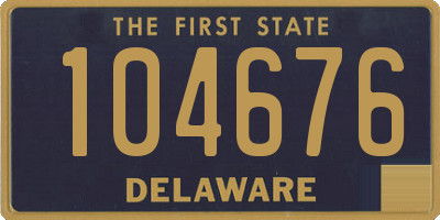 DE license plate 104676