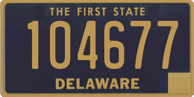 DE license plate 104677