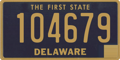 DE license plate 104679