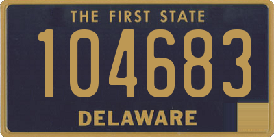 DE license plate 104683