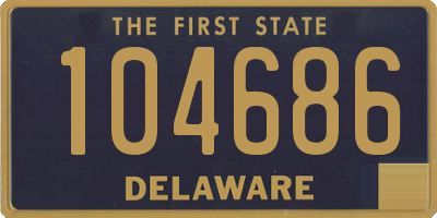 DE license plate 104686