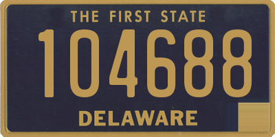 DE license plate 104688