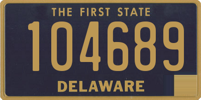 DE license plate 104689