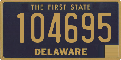 DE license plate 104695