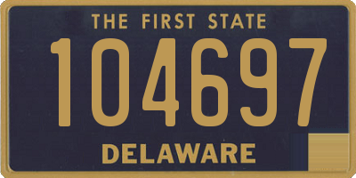 DE license plate 104697