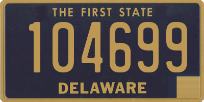 DE license plate 104699