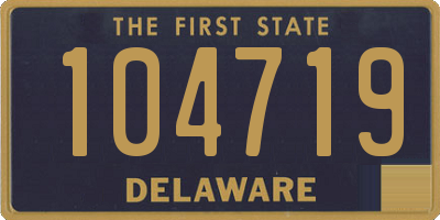 DE license plate 104719