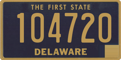 DE license plate 104720