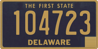 DE license plate 104723