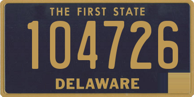 DE license plate 104726