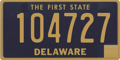 DE license plate 104727