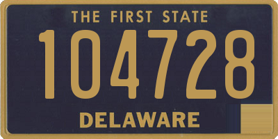 DE license plate 104728