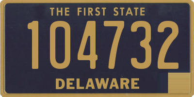 DE license plate 104732