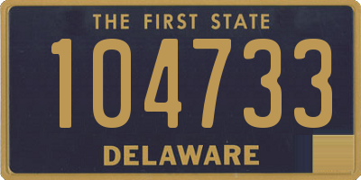 DE license plate 104733