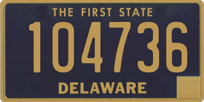DE license plate 104736
