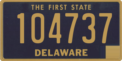 DE license plate 104737