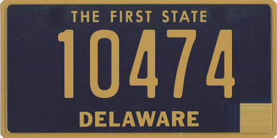 DE license plate 10474