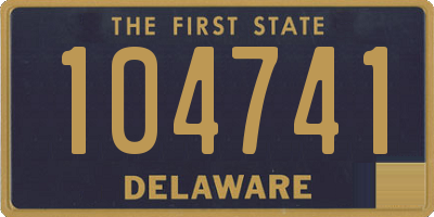 DE license plate 104741