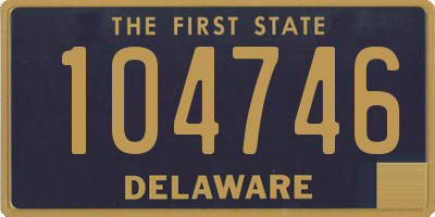 DE license plate 104746