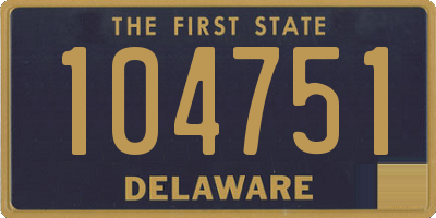 DE license plate 104751
