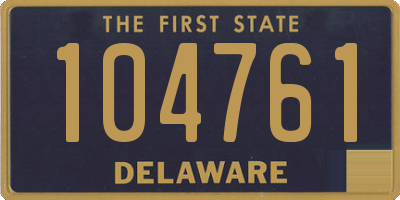 DE license plate 104761