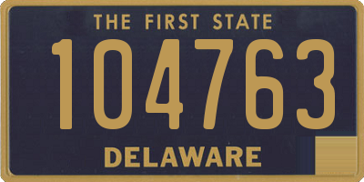 DE license plate 104763