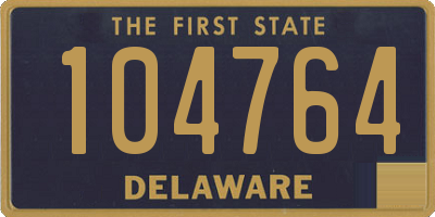 DE license plate 104764