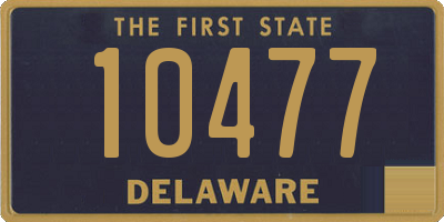 DE license plate 10477